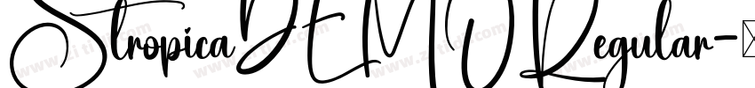 StropicaDEMORegular字体转换