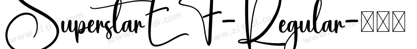 SuperstarEF-Regular字体转换
