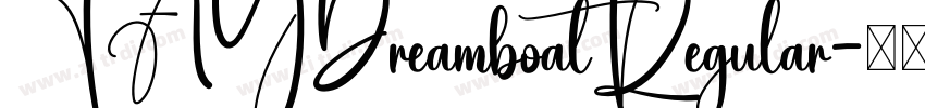 TAYDreamboatRegular字体转换