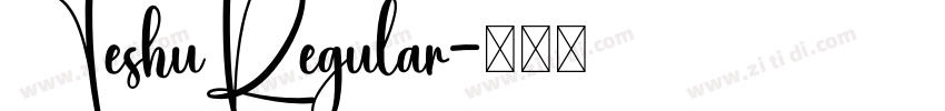 TeshuRegular字体转换