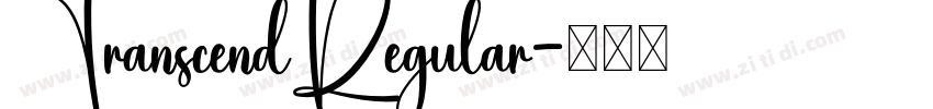 TranscendRegular字体转换