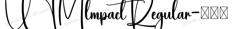 UTMlmpactRegular字体转换