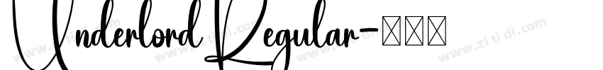 UnderlordRegular字体转换