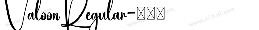 ValoonRegular字体转换