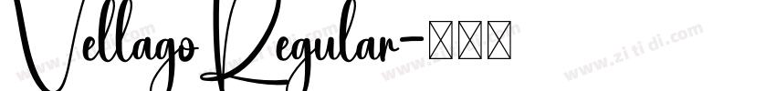 VellagoRegular字体转换