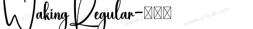 WakingRegular字体转换 WakingRegular字体转换