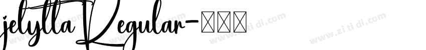 jelyttaRegular字体转换