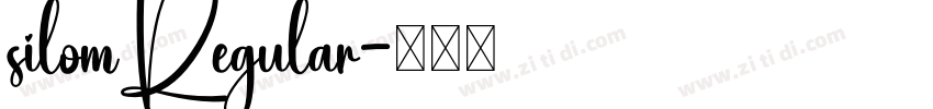 silomRegular字体转换