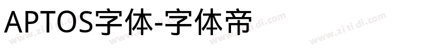 APTOS字体字体转换