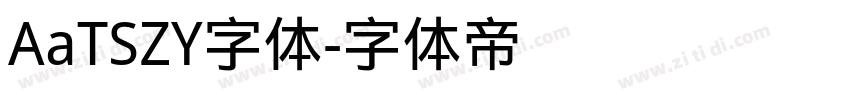 AaTSZY字体字体转换