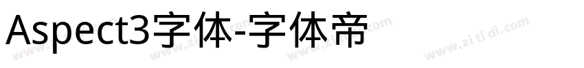 Aspect3字体字体转换