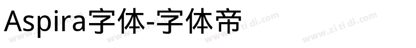 Aspira字体字体转换