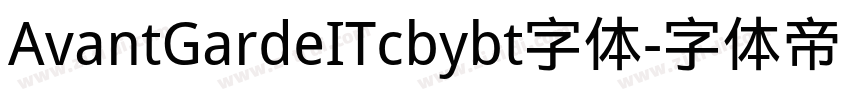 AvantGardeITcbybt字体字体转换