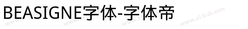 BEASIGNE字体字体转换