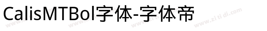CalisMTBol字体字体转换