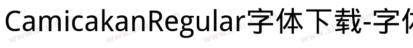 CamicakanRegular字体下载字体转换