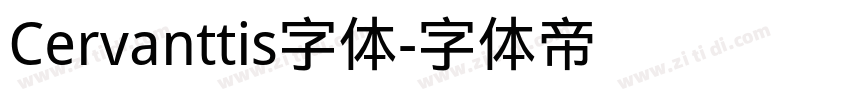 Cervanttis字体字体转换