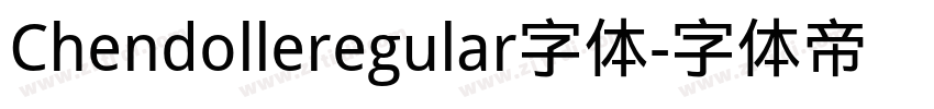Chendolleregular字体字体转换