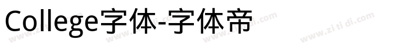 College字体字体转换