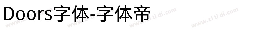 Doors字体字体转换