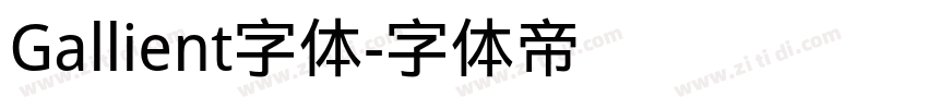 Gallient字体字体转换