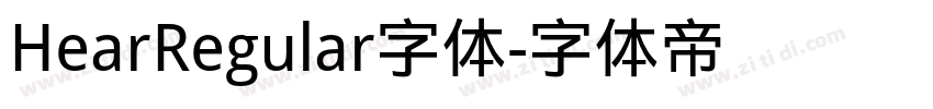 HearRegular字体字体转换