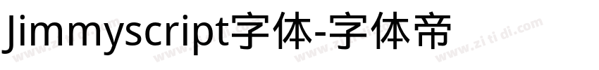 Jimmyscript字体字体转换