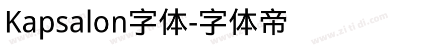 Kapsalon字体字体转换