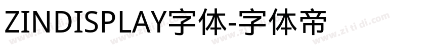 ZINDISPLAY字体字体转换