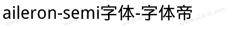 aileron-semi字体字体转换
