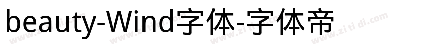 beauty-Wind字体字体转换