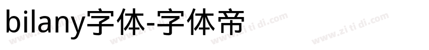 bilany字体字体转换