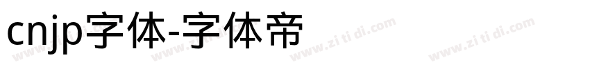cnjp字体字体转换