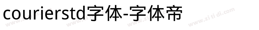 courierstd字体字体转换