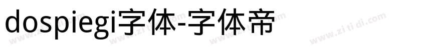 dospiegi字体字体转换