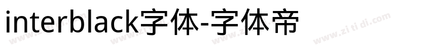 interblack字体字体转换