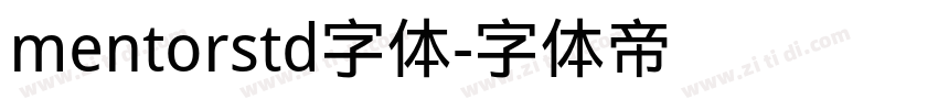 mentorstd字体字体转换