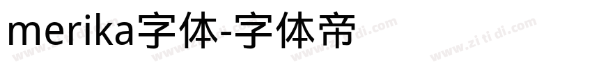 merika字体字体转换