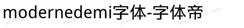modernedemi字体字体转换