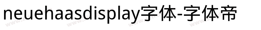 neuehaasdisplay字体字体转换