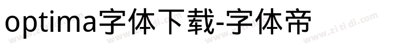 optima字体下载字体转换