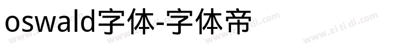 oswald字体字体转换