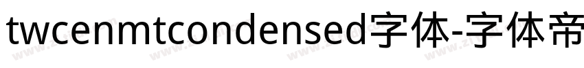 twcenmtcondensed字体字体转换
