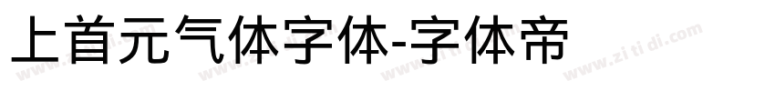 上首元气体字体字体转换