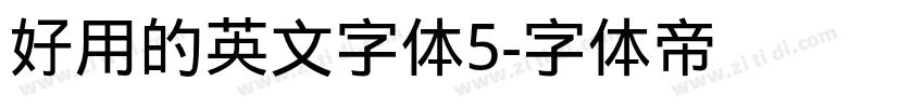 好用的英文字体5字体转换
