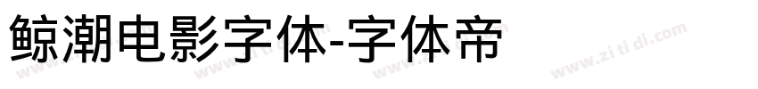 鲸潮电影字体字体转换