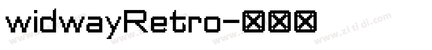 widwayRetro字体转换