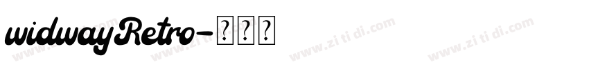 widwayRetro字体转换