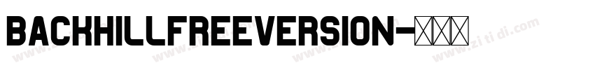 BackhillFreeVersion字体转换