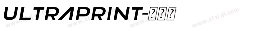 ULTRAPRint字体转换
